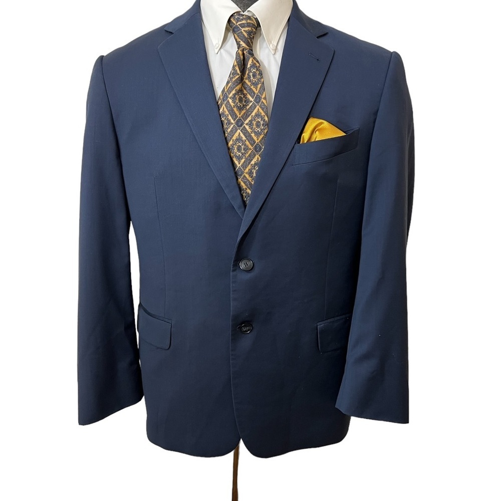 JOSEPH ABBOUD MENS DRESS BLAZER MADE IN ITALY MADE FROM 120 SUPPER WOOL☑️ - Picture 3 of 7